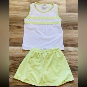 Girls matching skirt & tank top outfit-size small